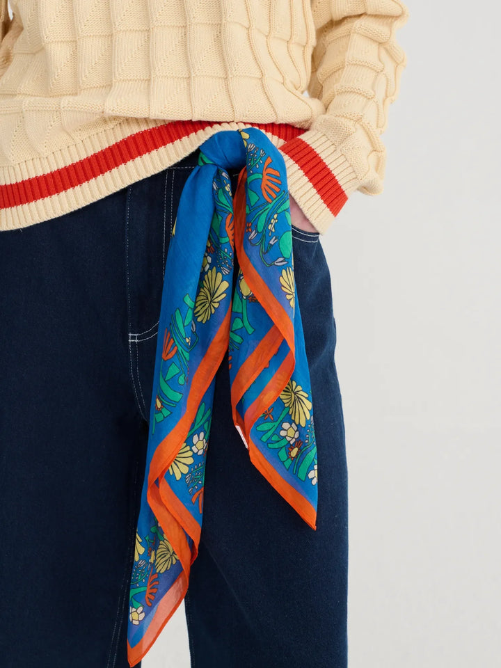 Color Herbalist Scarf Silk-touch