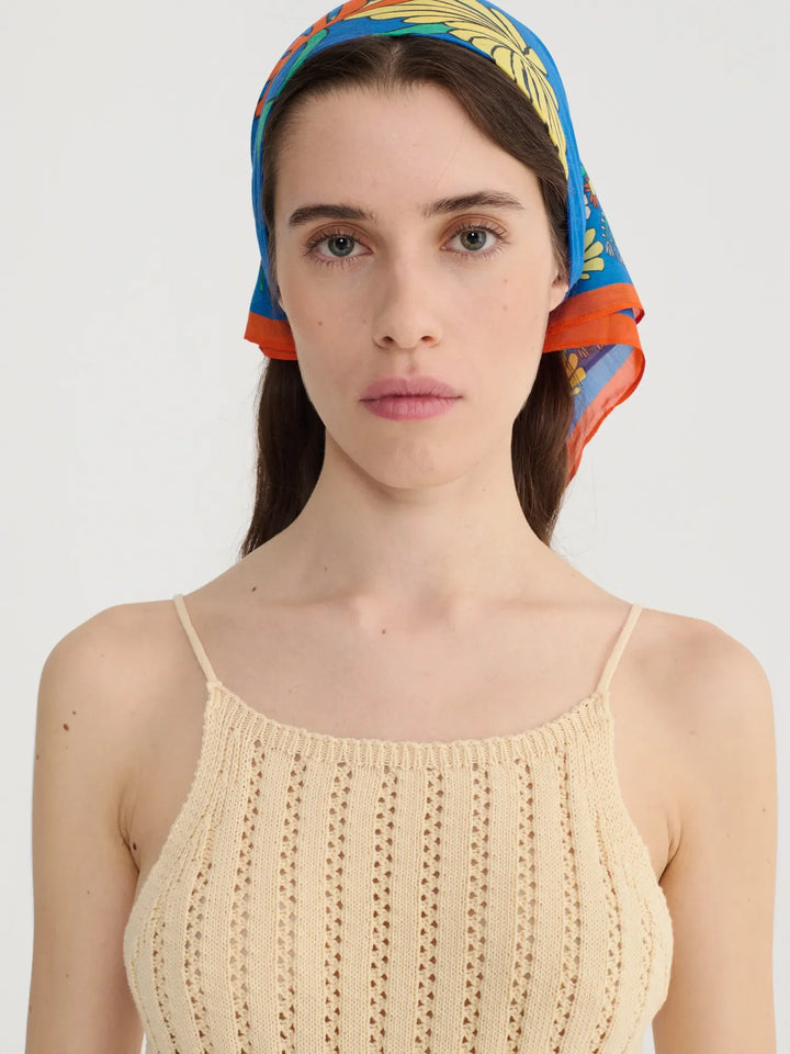 Color Herbalist Scarf Silk-touch