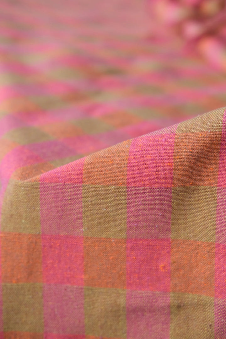 Blanket - Tobacco & Pink by Neon Orange & Yellow
