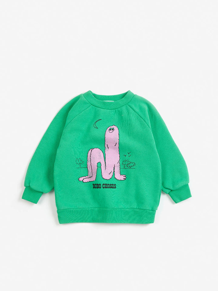 Long Pinky Puff Baby Sweatshirt