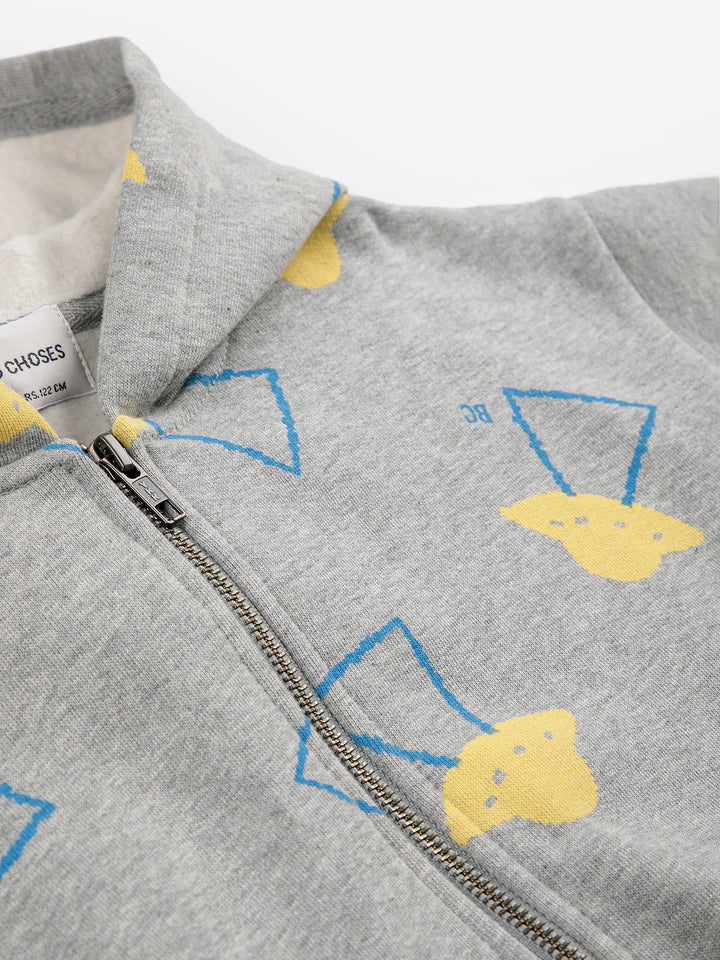 Pixel Abduction All Over Zipped Hoodie