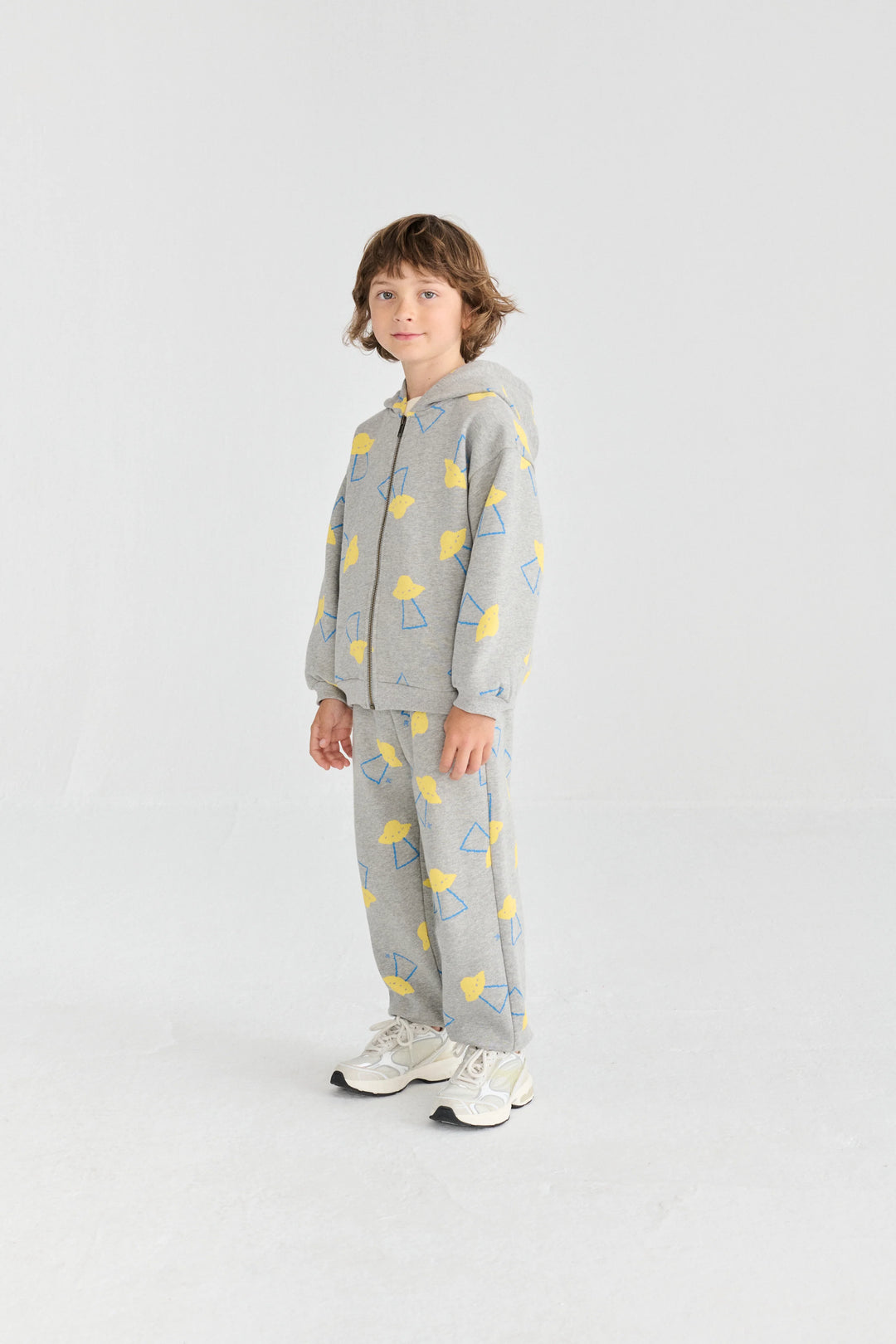 Pixel Abduction All Over Zipped Hoodie