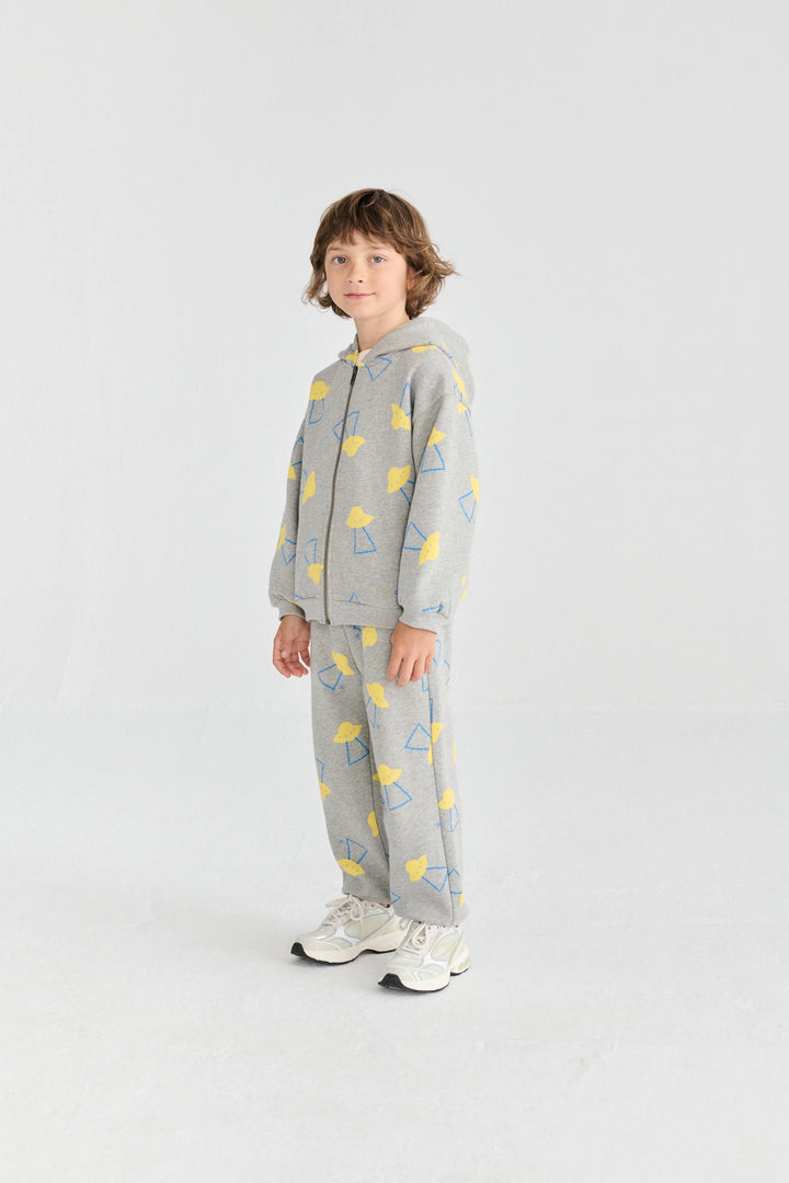 Pixel Abduction All Over Zipped Hoodie