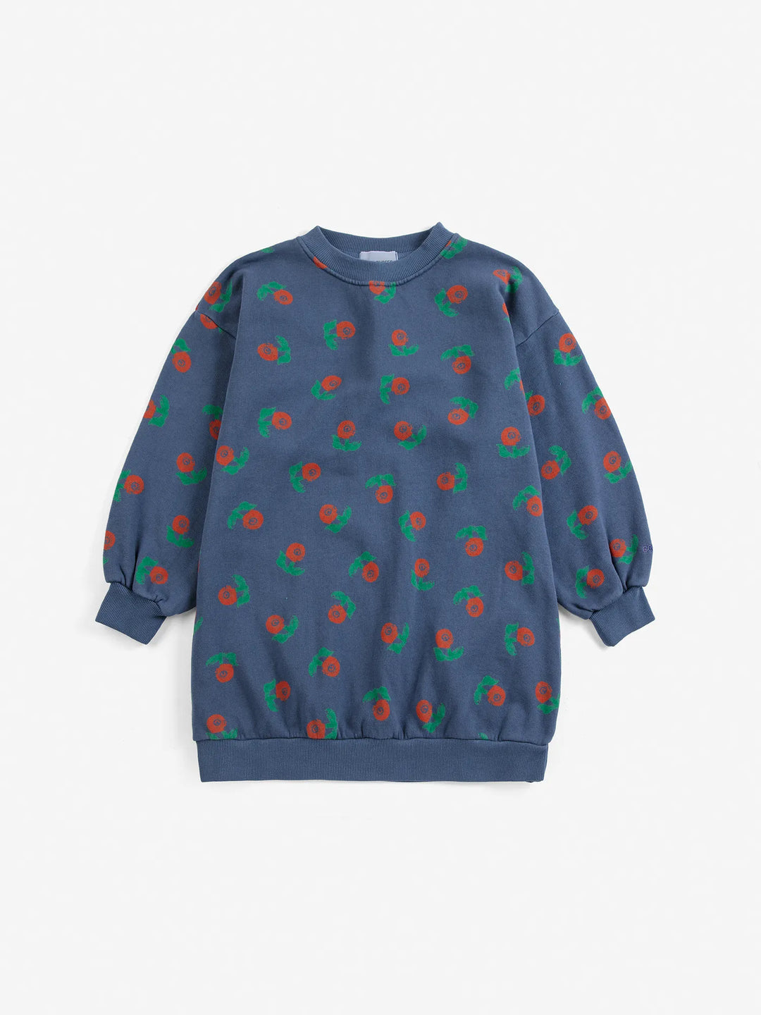 Stamp Bloom Sweatshirt Dress