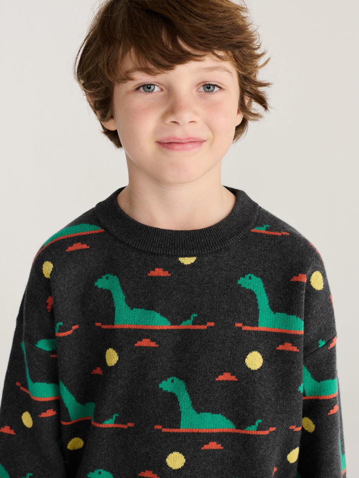 Lake Monster All Over Jacquard Jumper