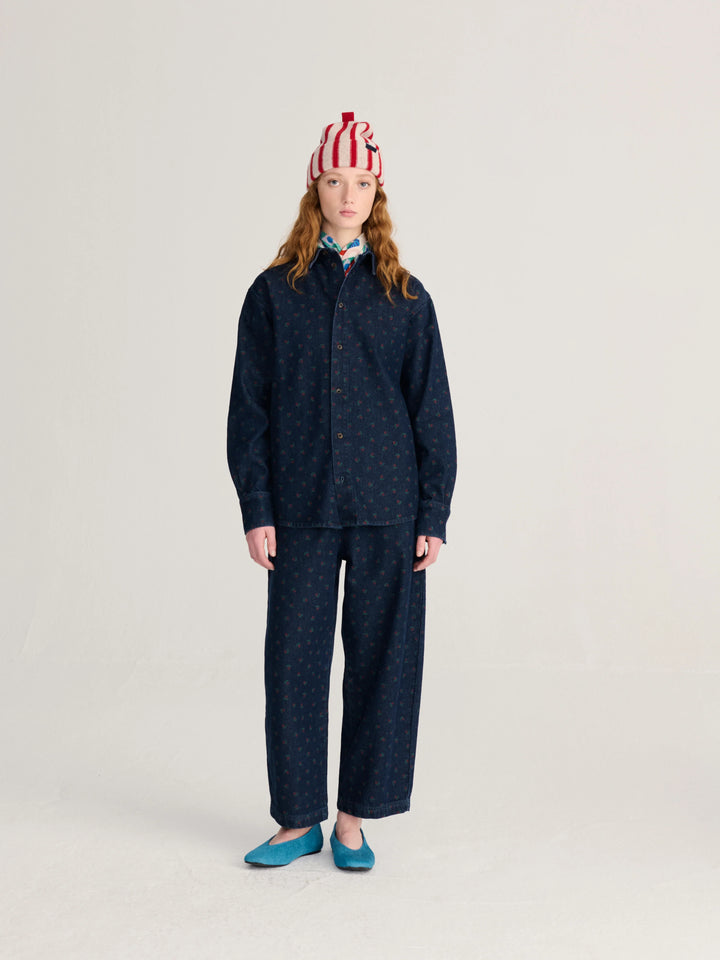 Swamp Whirl Denim Cocoon Pants