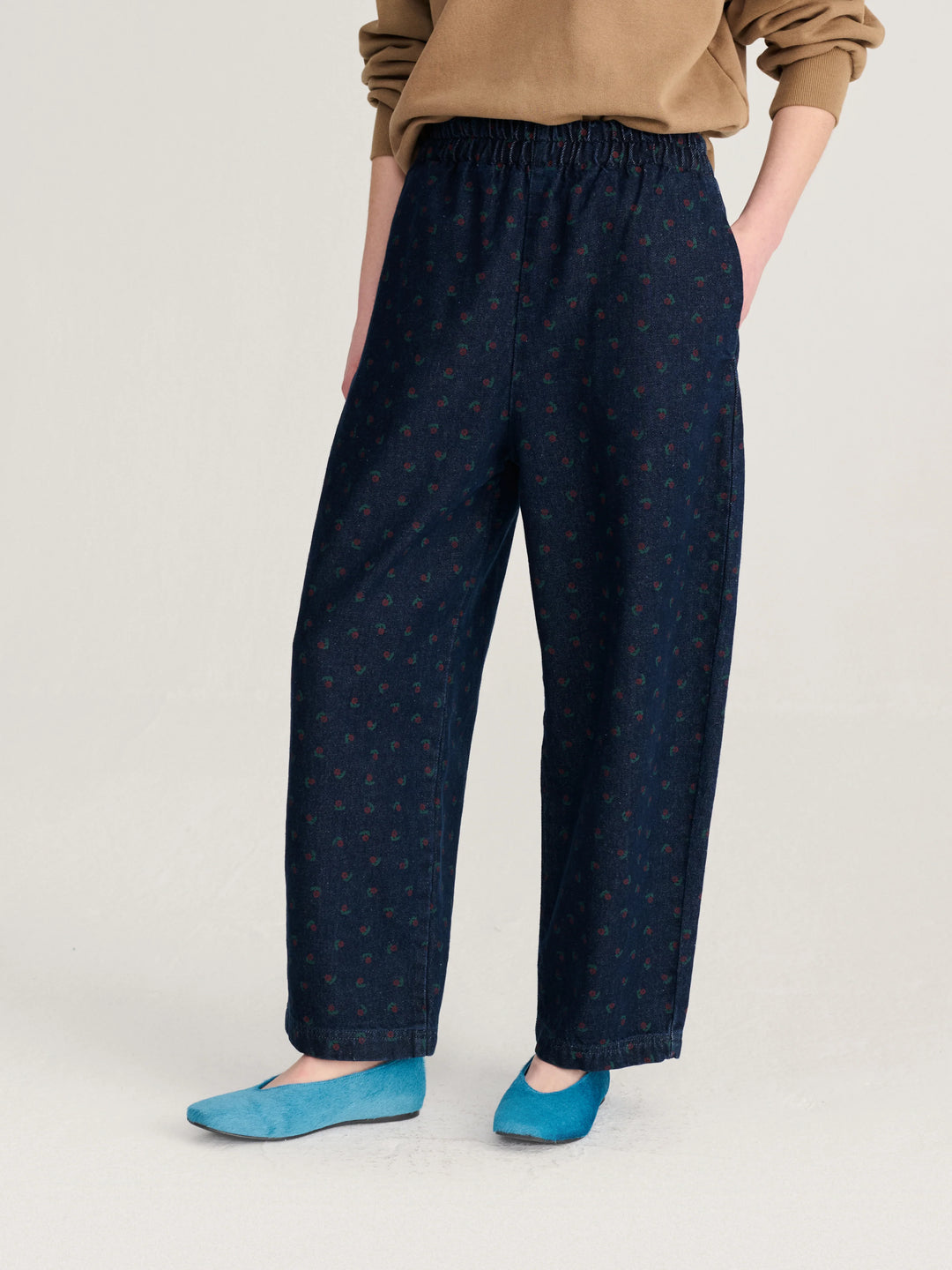 Swamp Whirl Denim Cocoon Pants