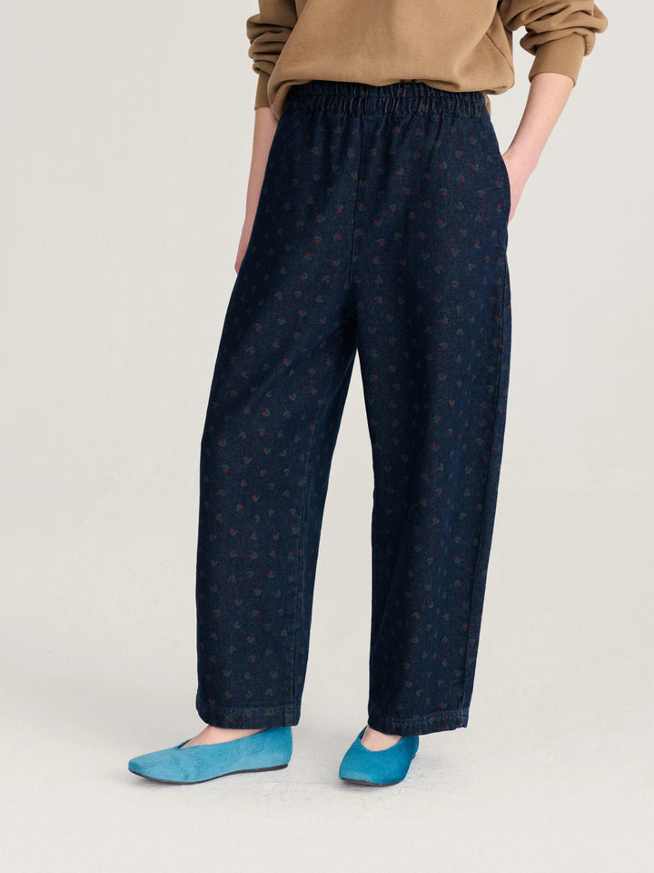 Swamp Whirl Denim Cocoon Pants