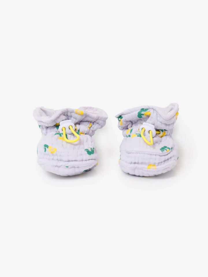 Stamp Bloom All Over Baby Booties