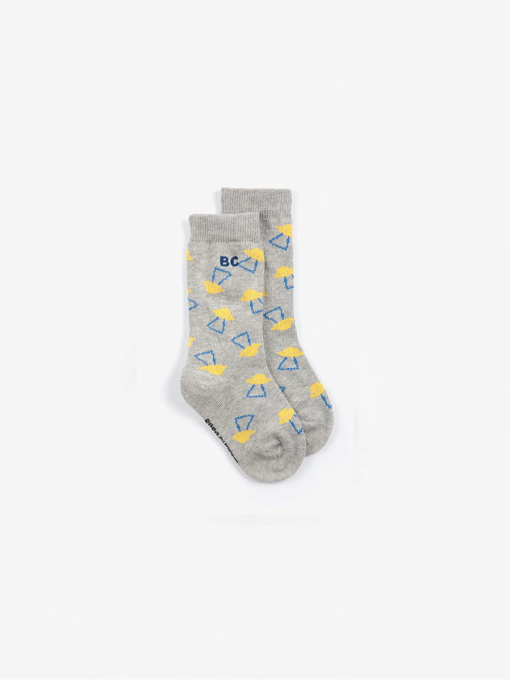 Pixel Abduction All Over Long Socks