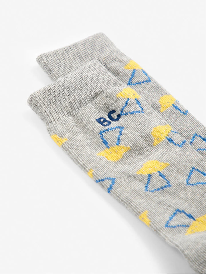 Pixel Abduction All Over Long Socks