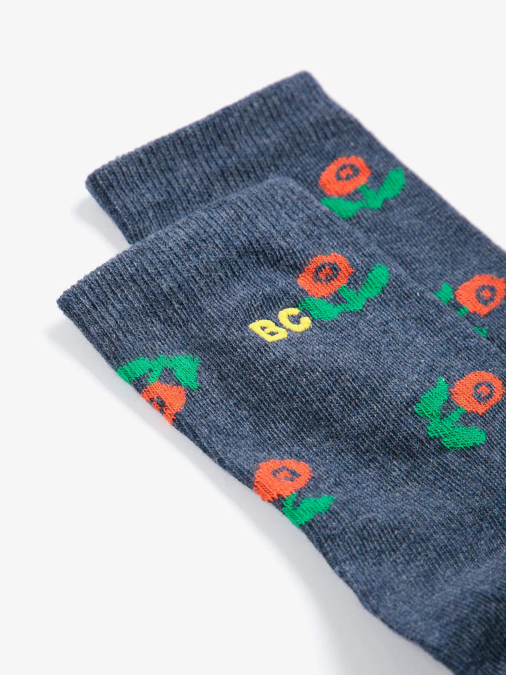 Stamp Bloom Short Socks