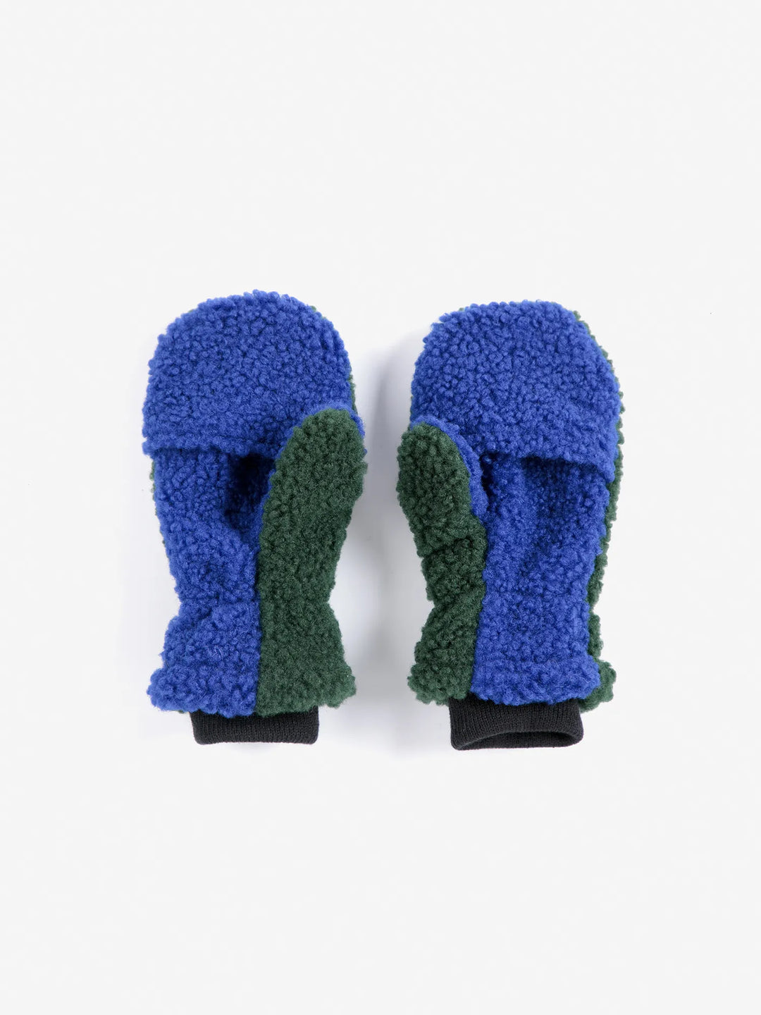 Color Block Mittens - Green/Blue