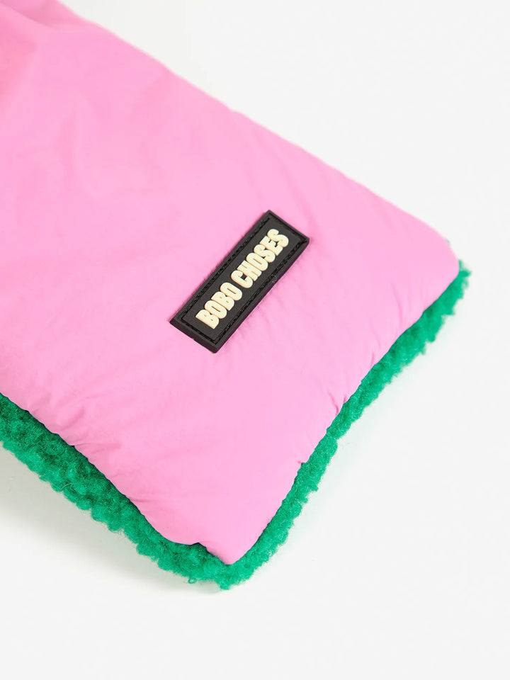 Color Block Neck Warmer - Pink/Green/Orange