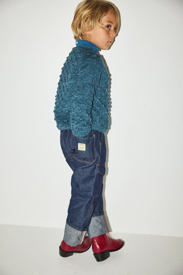 Popcorn Sweater - Blue Smoke