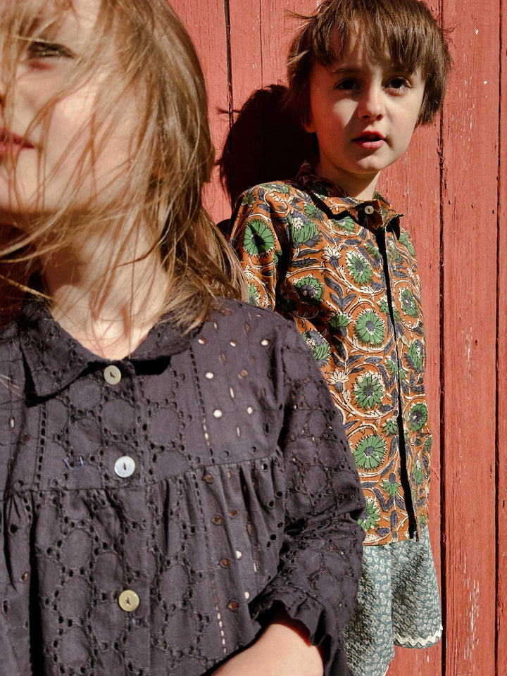 Bay Smock in Ink Cotton Lace