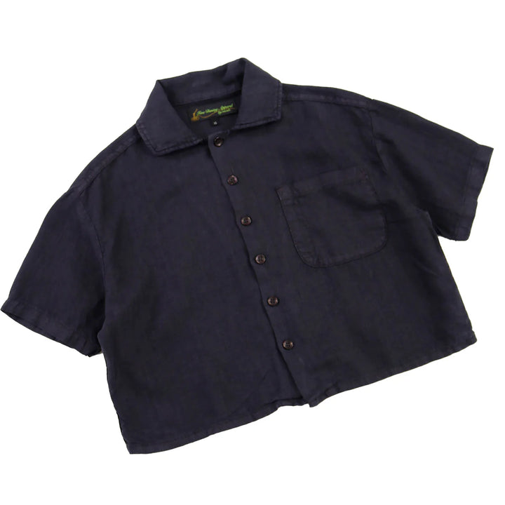 F.D.A Black Sesame Linen Work Shirt
