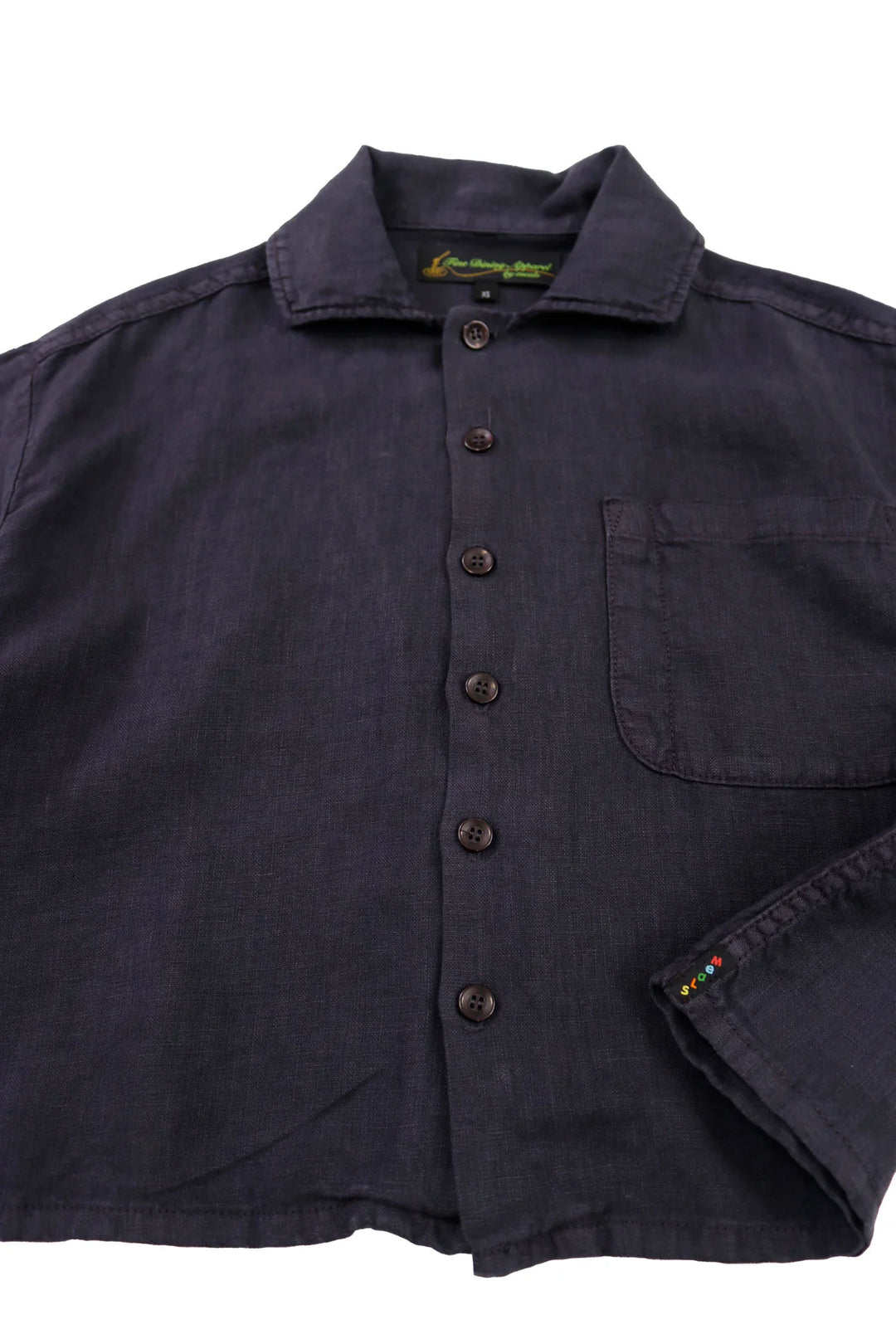 F.D.A Black Sesame Linen Work Shirt