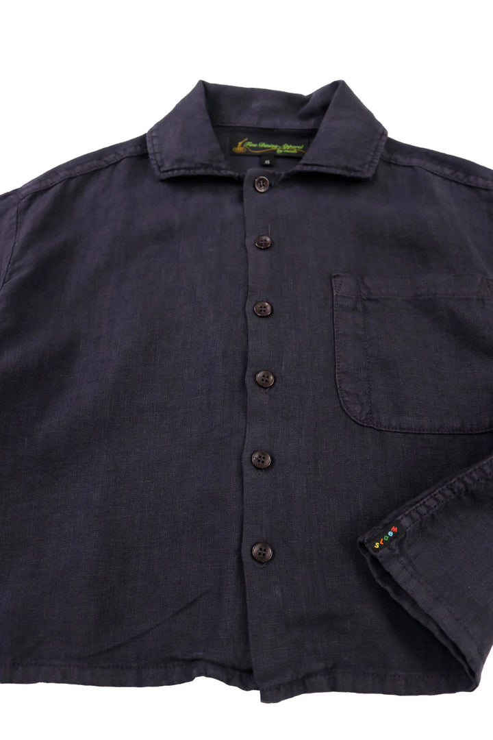 F.D.A Black Sesame Linen Work Shirt