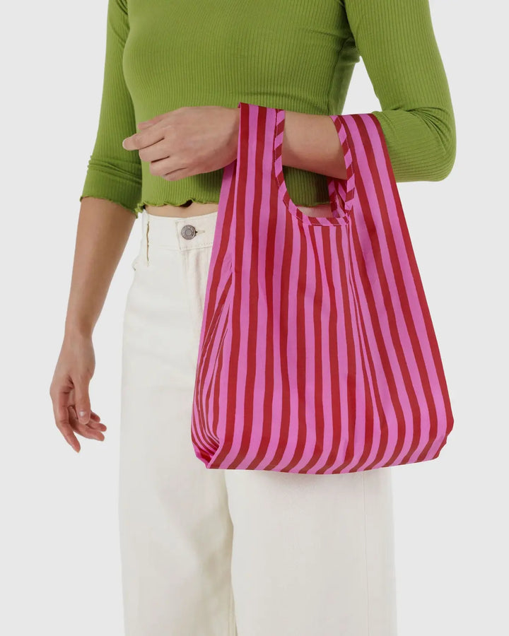 Baby Baggu - Pink & Red Painted Stripe