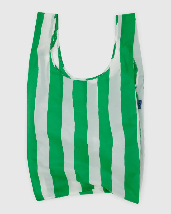 Big Baggu - Green Painted Stripe