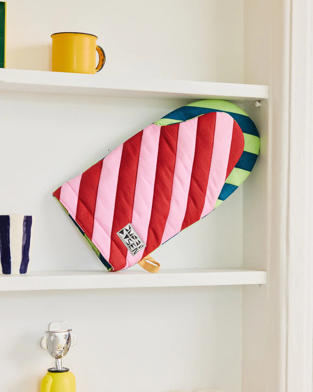 Striped Oven Mitts