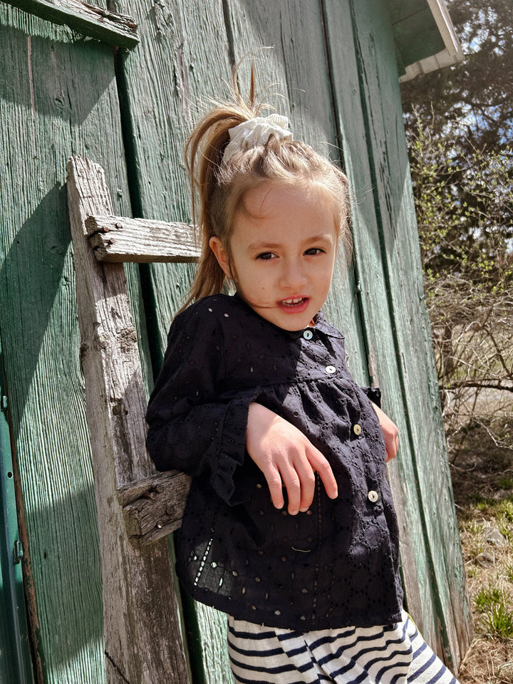 Bay Smock in Ink Cotton Lace