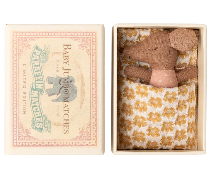 Sleepy Wakey Baby Mouse in Matchbox