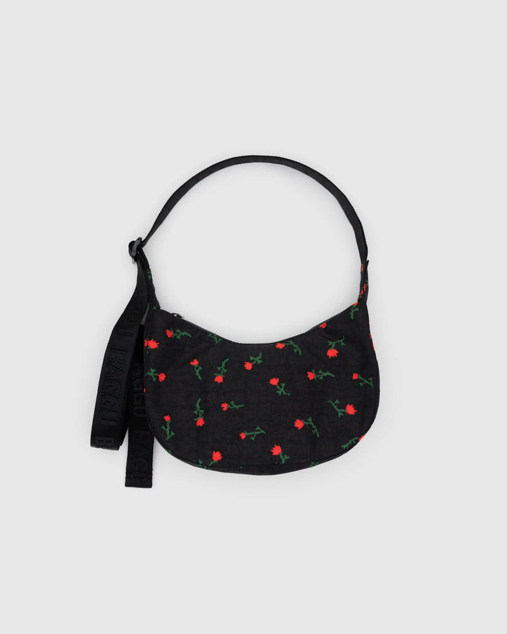Small Crescent Bag - Painted Wildflower