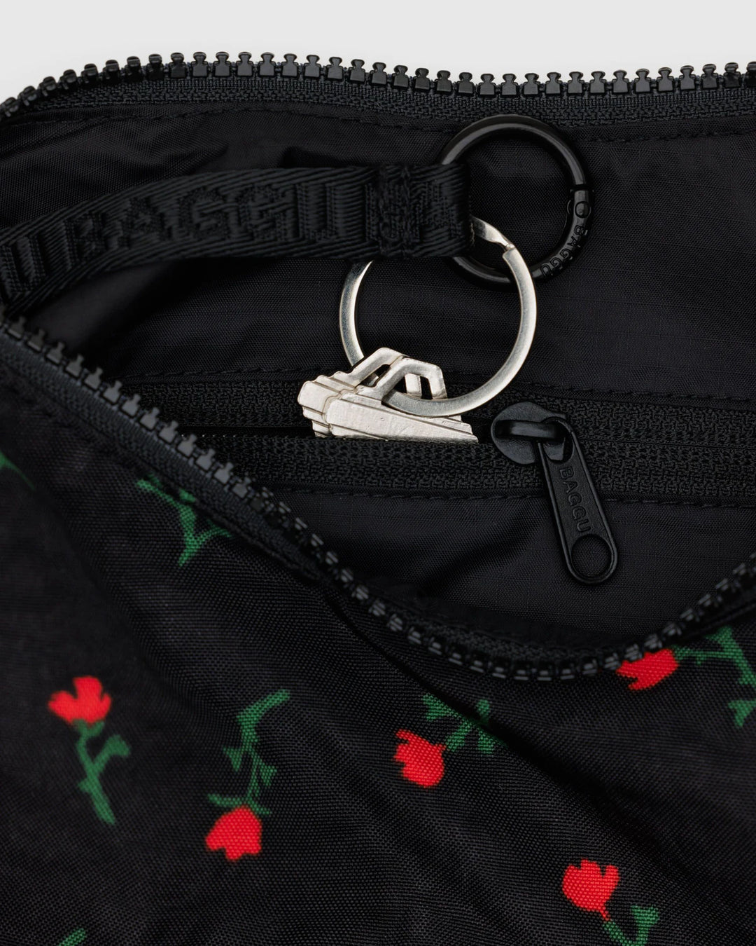 Small Crescent Bag - Painted Wildflower