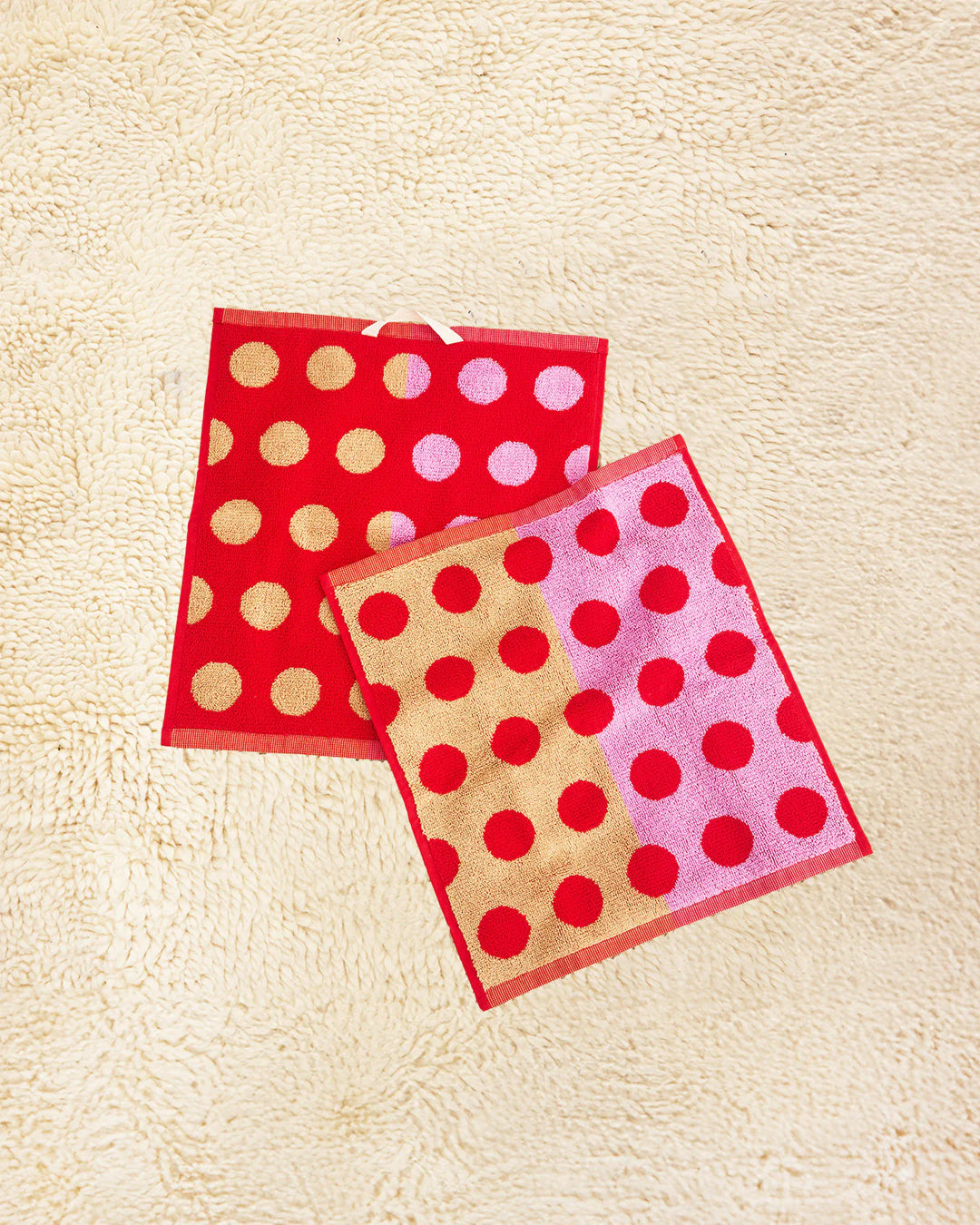 Red Dot Washcloth