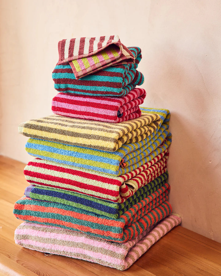 Bug Stripe Towels - Set of 5