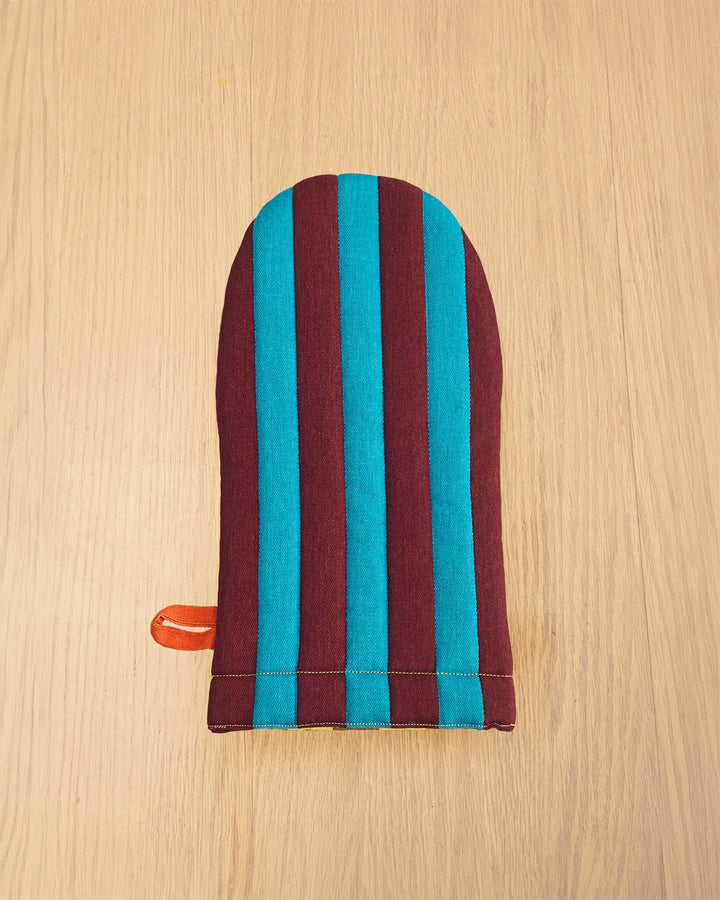 Striped Oven Mitt