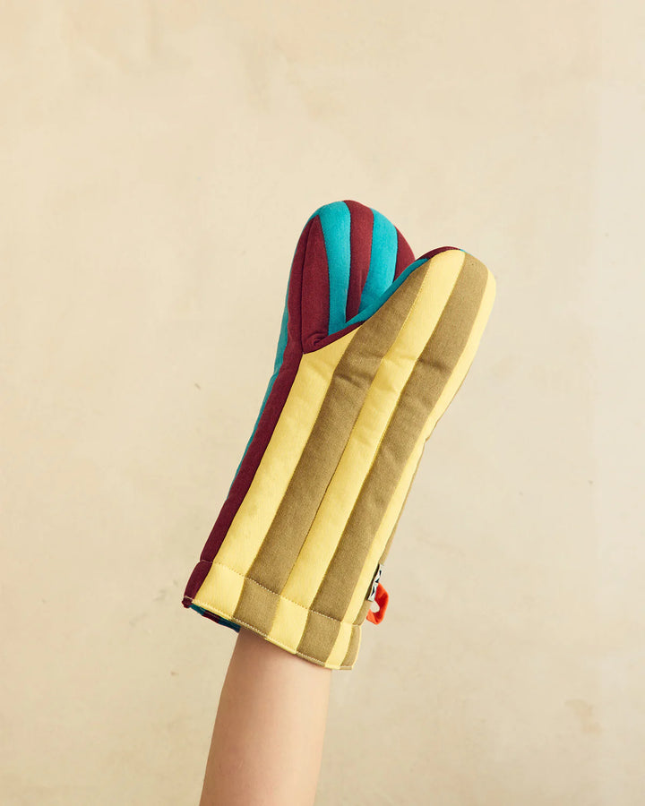 Striped Oven Mitt
