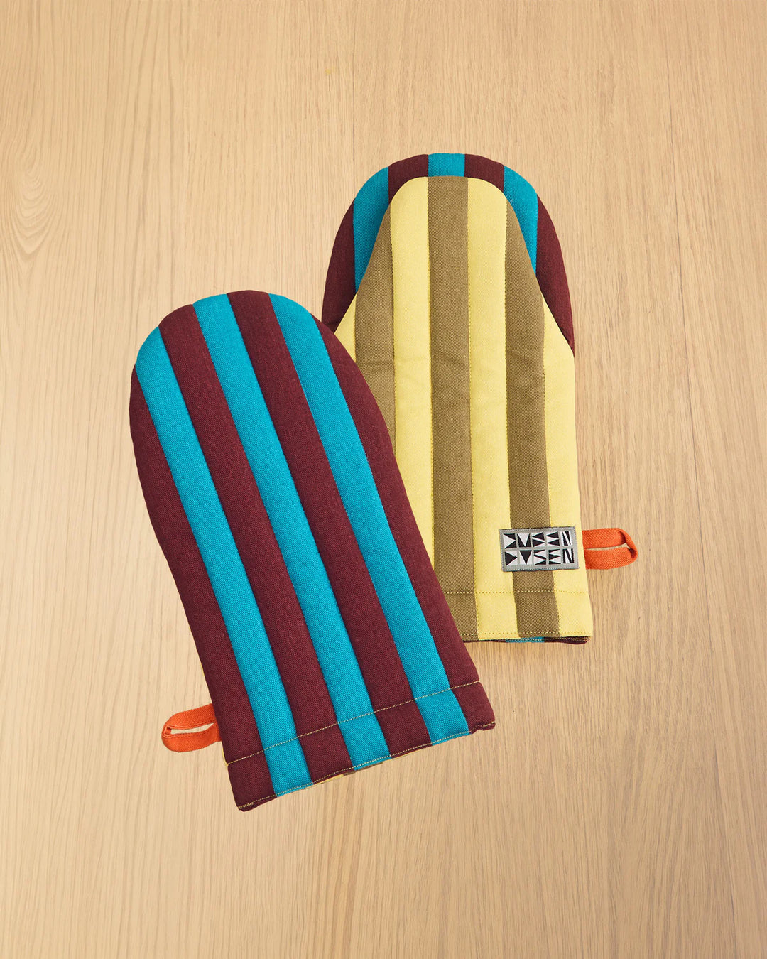 Striped Oven Mitt