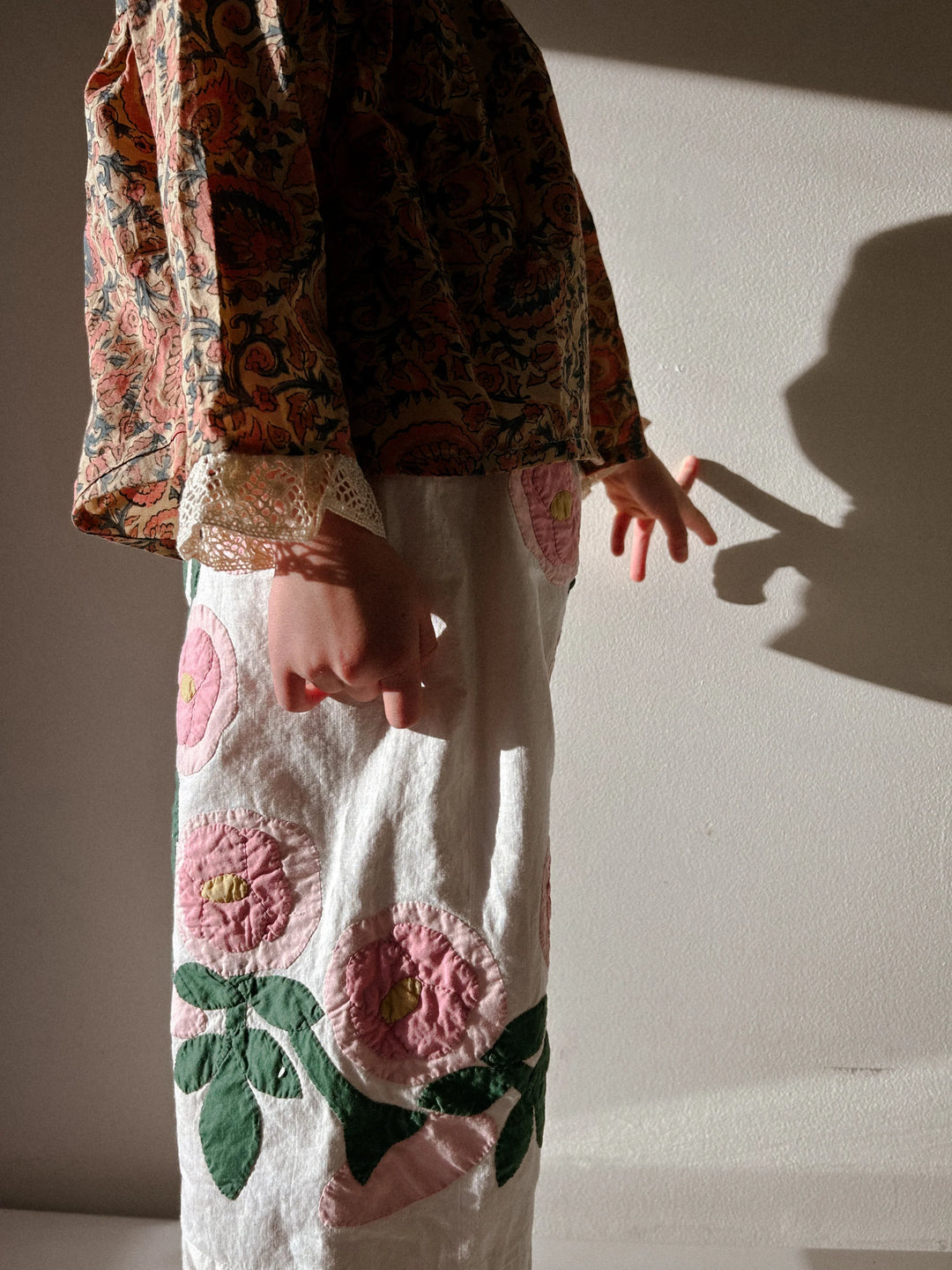 Bay Smock in Parasol with Antique Lace