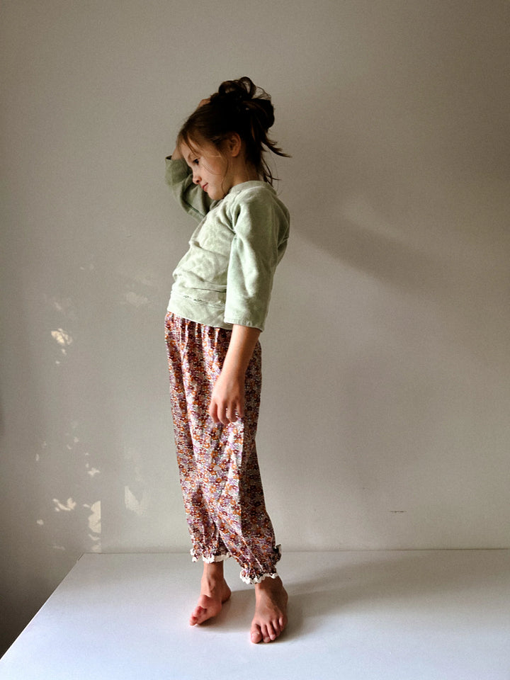 Ballet Pant in Fall Floral Liberty Print