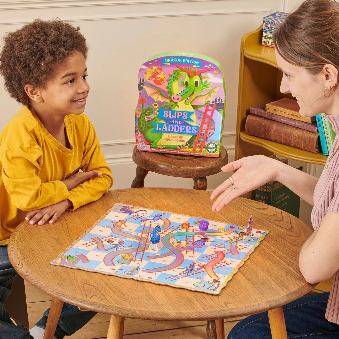 Slips & Ladders Dragon Shaped Game