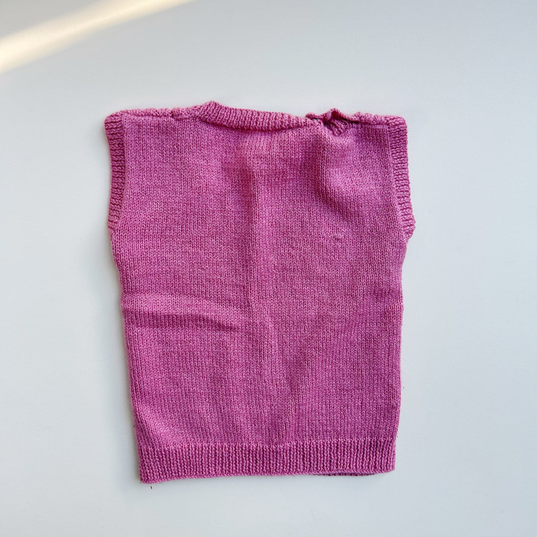 Handmade Knit Vest Sz 4