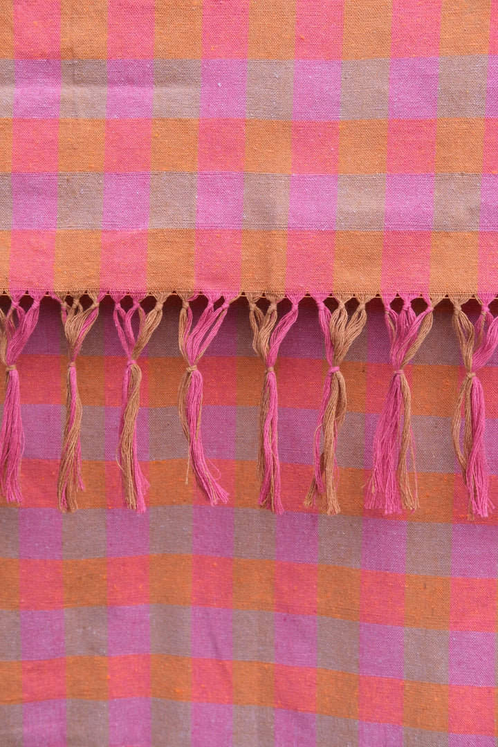 Blanket - Tobacco & Pink by Lilac & Neon