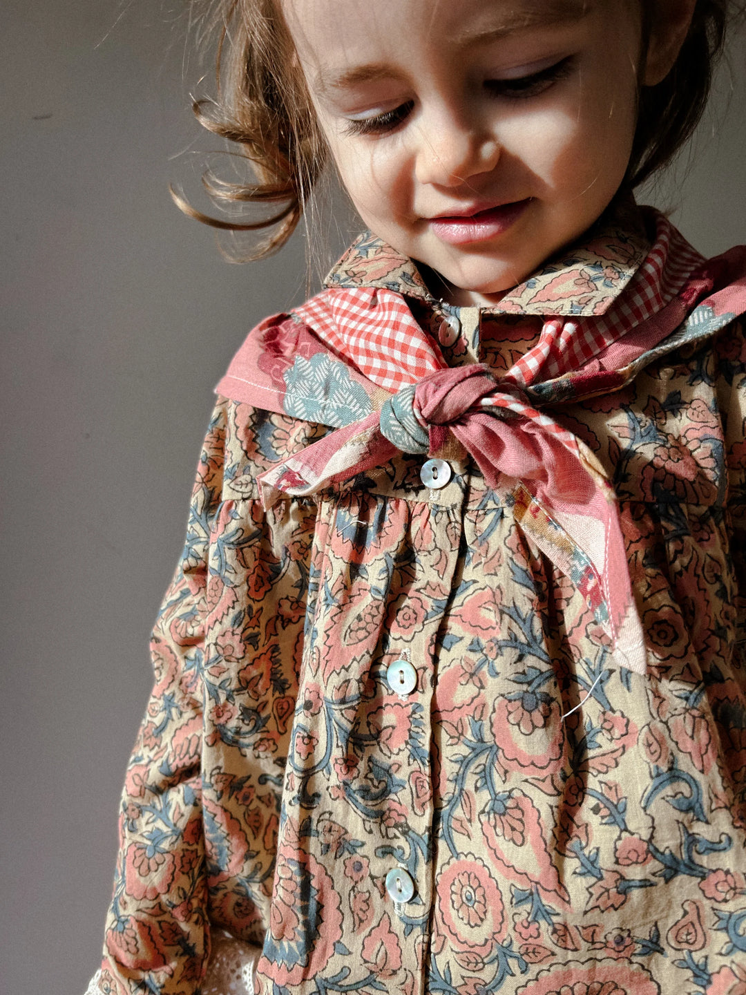 Bay Smock in Parasol with Antique Lace