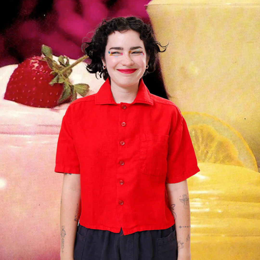 F.D.A Tomato Linen Work Shirt