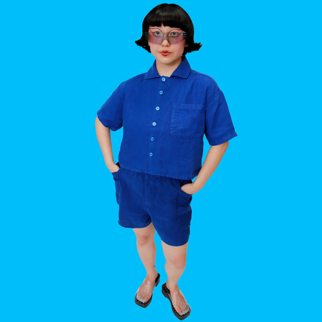 F.D.A Blueberry Linen Work Shirt