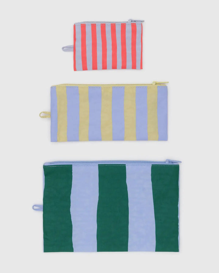Flat Pouch Set - Painted Stripe