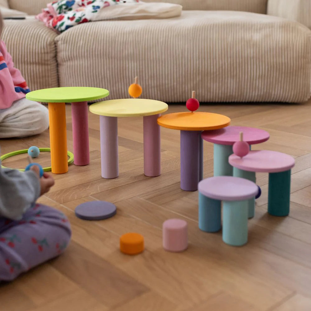 Rainbow Spinning Tops