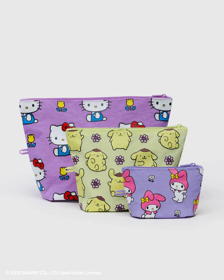 Go Pouch Set - Hello Kitty and Friends Florals