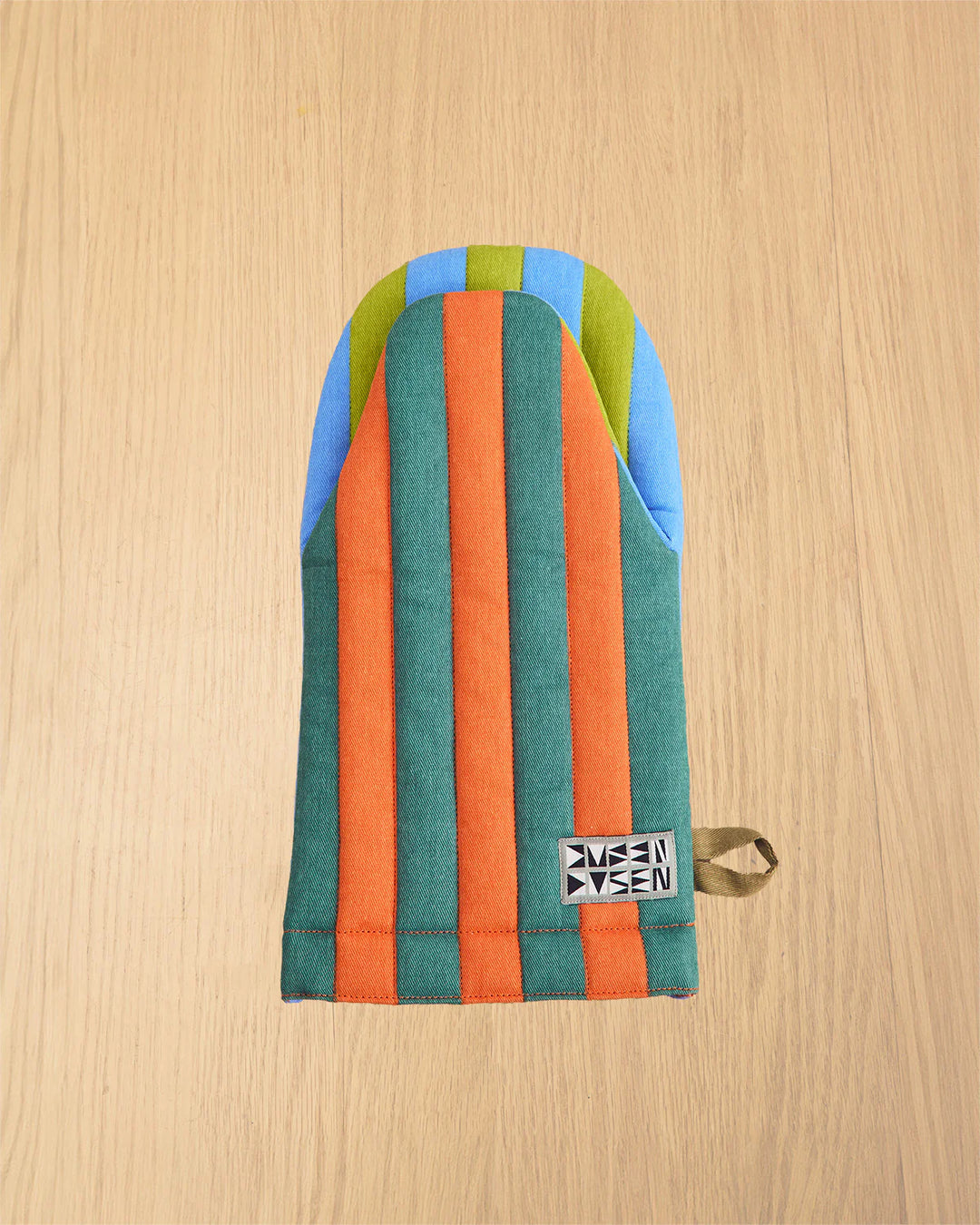 Striped Oven Mitt