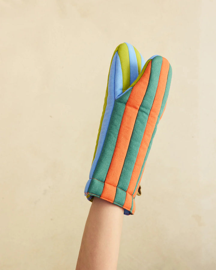 Striped Oven Mitt