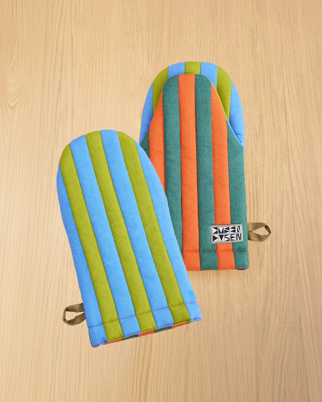 Striped Oven Mitt