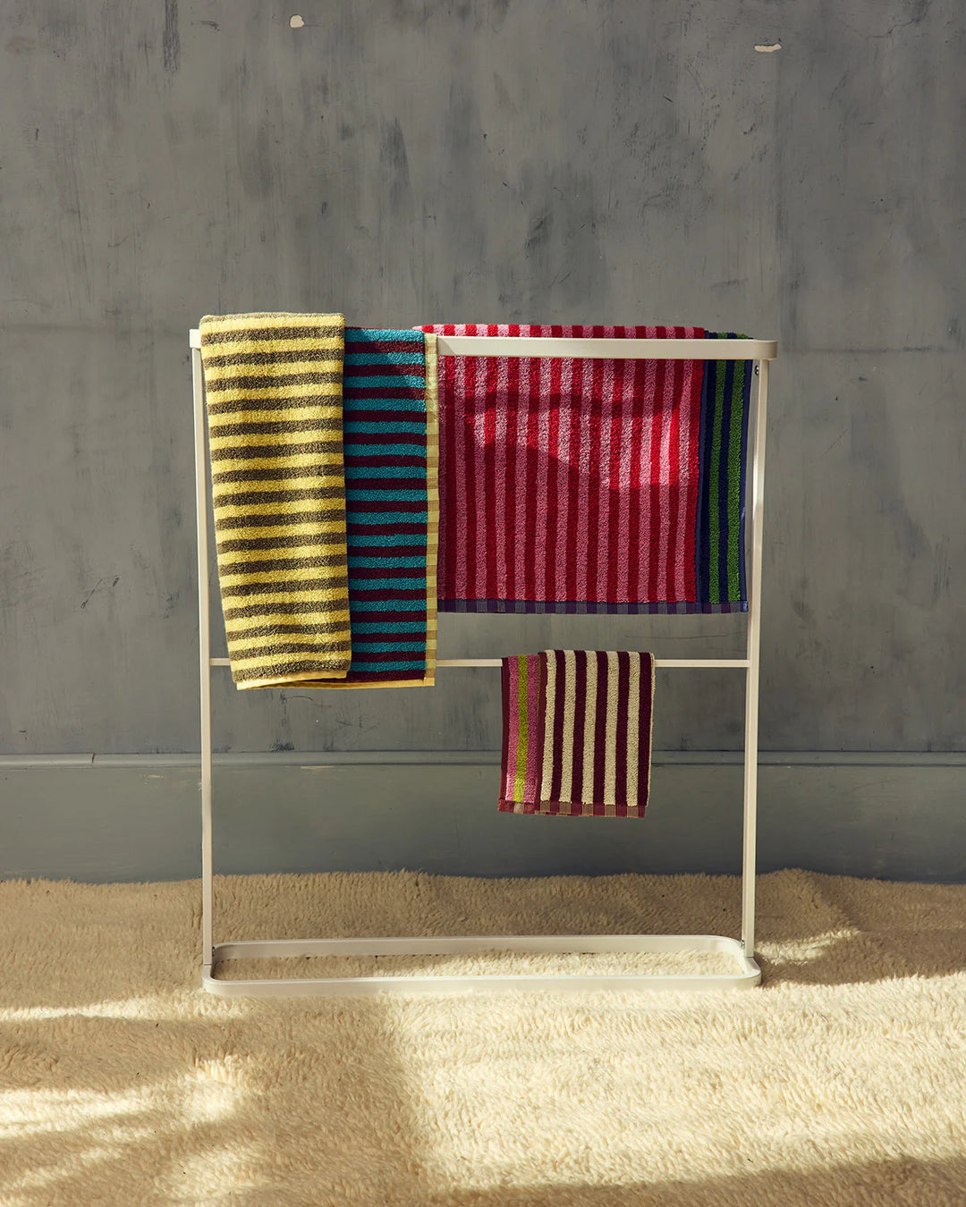 Bug Stripe Towels - Set of 5